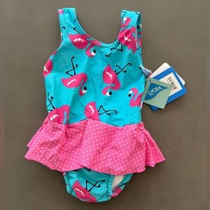 NWT i play. Flamingo One Piece Turquoise and Pink Sz XL 24 Months